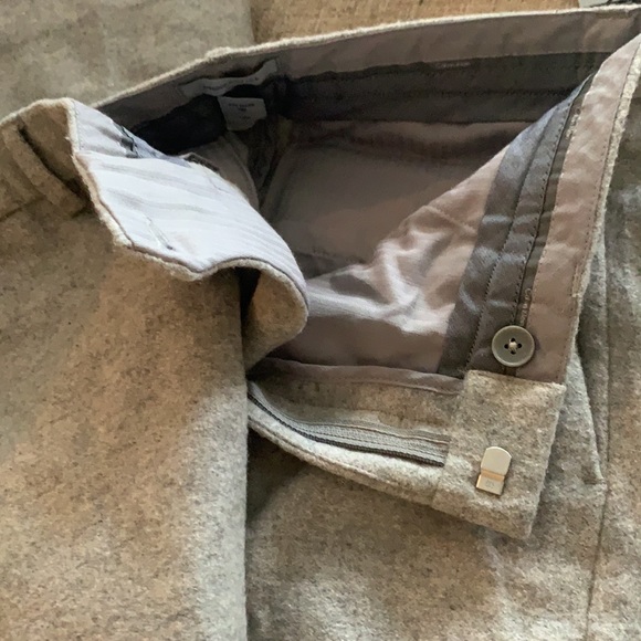 Calvin Klein Slim Fit Wool Pants - Picture 7 of 9